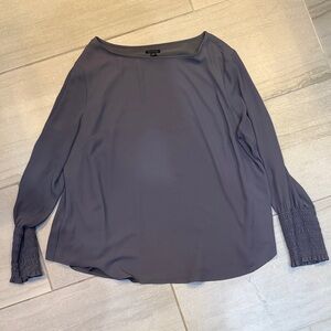 Ann Taylor Charcoal Blouse